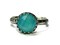 10mm Rose Cut Paraiba Chalcedony 925 Antique Sterling Silver Ring by Salish Sea Inspirations product 1